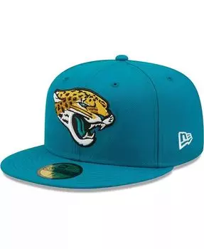 Мужская темно-синяя приталенная шляпа Jacksonville Jaguars Omaha 59FIFTY New Era, синий
