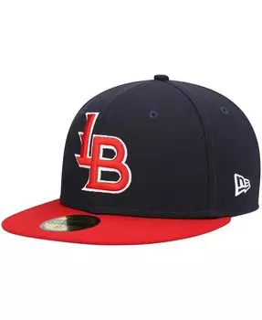 Мужская темно-синяя приталенная шляпа Louisville Bats Authentic Collection Team Alternate 59FIFTY New Era