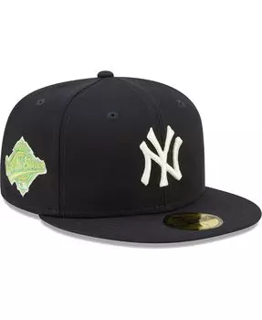 Мужская темно-синяя приталенная шляпа New York Yankees 1996 World Series Champions Citrus Pop UV 59FIFTY New Era