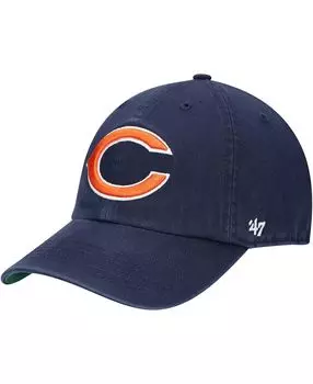 Мужская темно-синяя приталенная шляпа с логотипом Chicago Bears Franchise '47 Brand