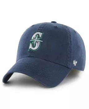Мужская темно-синяя приталенная шляпа с логотипом Seattle Mariners Franchise '47 Brand