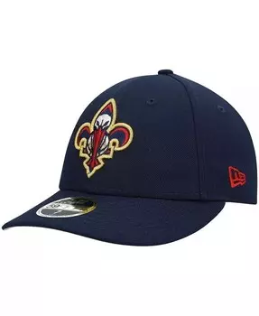 Мужская темно-синяя приталенная шляпа с логотипом New Orleans Pelicans Team 59FIFTY New Era, синий