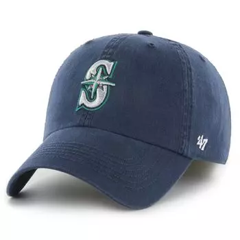 Мужская темно-синяя приталенная шляпа с логотипом франшизы Seattle Mariners '47