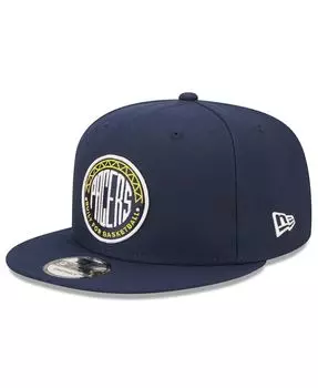Мужская темно-синяя регулируемая бейсболка Indiana Pacers City Edition 2022/23 9FIFTY Snapback New Era