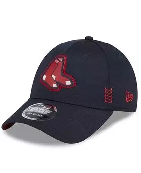 Мужская темно-синяя регулируемая кепка Boston Red Sox 2024 Clubhouse 9FORTY New Era, синий