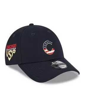 Мужская темно-синяя регулируемая кепка Chicago Cubs 2023 Четвертое июля 9FORTY New Era