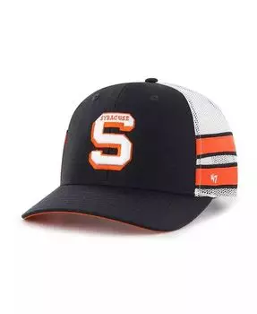 Мужская темно-синяя регулируемая кепка дальнобойщика Syracuse Orange Straight Eight '47 Brand, синий