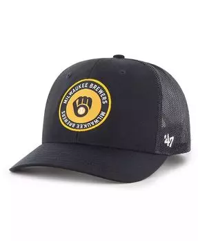 Мужская темно-синяя регулируемая кепка Milwaukee Brewers Trucker '47 Brand, синий