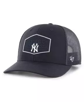 Мужская темно-синяя регулируемая кепка New York Yankees Ridgeline с нашивкой в тон '47 Brand