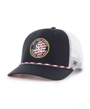 Мужская темно-синяя регулируемая кепка New York Yankees Union с нашивкой Trucker '47 Brand