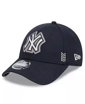 Мужская темно-синяя регулируемая кепка New York Yankees 2024 Clubhouse 9FORTY New Era, синий