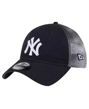 Мужская темно-синяя регулируемая кепка New York Yankees Team Slick Trucker 9TWENTY New Era, синий