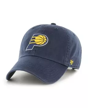 Мужская темно-синяя регулируемая кепка с логотипом команды Indiana Pacers Team '47 Brand