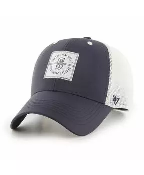 Мужская темно-синяя регулируемая кепка Seattle Mariners Disburse MVP Trucker '47 Brand