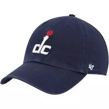 Мужская темно-синяя регулируемая кепка Washington Wizards Team '47 47 Brand