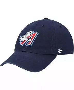 Мужская темно-синяя регулируемая шляпа '47 California Angels 1997 Wings Logo Cooperstown Collection Clean Up '47 Brand, синий