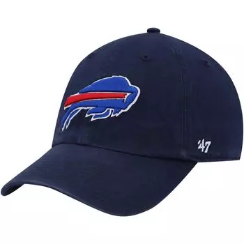 Мужская темно-синяя регулируемая шляпа Buffalo Bills Clean Up '47