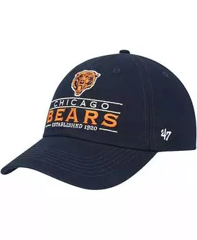 Мужская темно-синяя регулируемая шляпа Chicago Bears Vernon Clean Up '47 Brand, синий