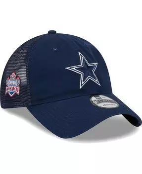 Мужская темно-синяя регулируемая шляпа Dallas Cowboys Distinct 9TWENTY New Era