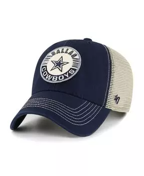 Мужская темно-синяя регулируемая шляпа Dallas Cowboys Notch Trucker Clean Up '47 Brand