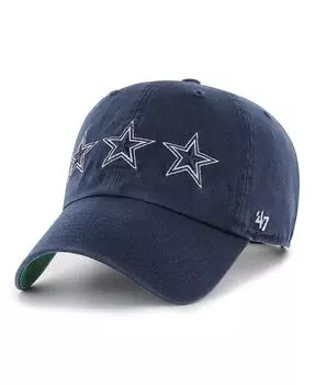 Мужская темно-синяя регулируемая шляпа Dallas Cowboys Bankroll Clean Up '47 Brand, синий