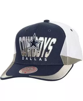 Мужская темно-синяя регулируемая шляпа Dallas Cowboys Retro Dome Pro Mitchell & Ness, синий