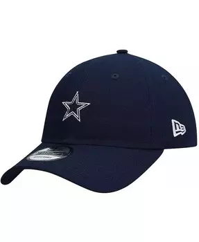 Мужская темно-синяя регулируемая шляпа Dallas Cowboys 9TWENTY New Era, синий
