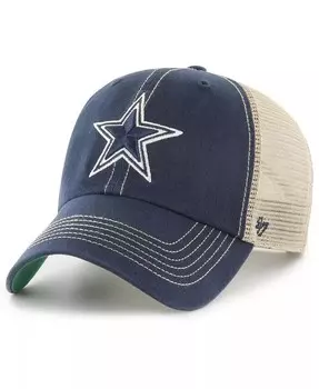 Мужская темно-синяя регулируемая шляпа Dallas Cowboys Trawler Clean Up '47 Brand, синий