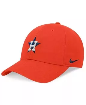 Мужская темно-синяя регулируемая шляпа Houston Astros Evergreen Club Nike, оранжевый
