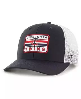 Мужская темно-синяя регулируемая шляпа Minnesota Twins Drifter Trucker '47 Brand, синий