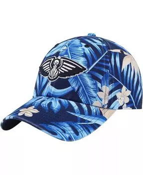 Мужская темно-синяя регулируемая шляпа New Orleans Pelicans Tropicalia с цветочным принтом '47 Brand, синий