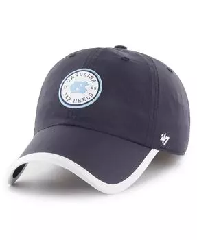 Мужская темно-синяя регулируемая шляпа North Carolina Tar Heels Microburst Clean Up '47 Brand