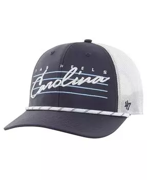 Мужская темно-синяя регулируемая шляпа North Carolina Tar Heels Downburst Trucker '47 Brand, синий