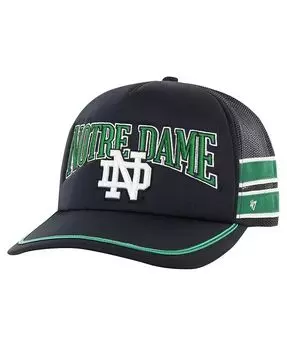 Мужская темно-синяя регулируемая шляпа Notre Dame Fighting Irish Sideband Trucker '47 Brand, синий