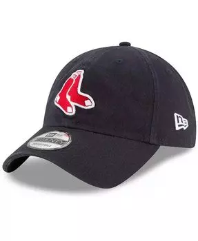 Мужская темно-синяя регулируемая шляпа с логотипом Boston Red Sox Core Classic 9TWENTY New Era, синий
