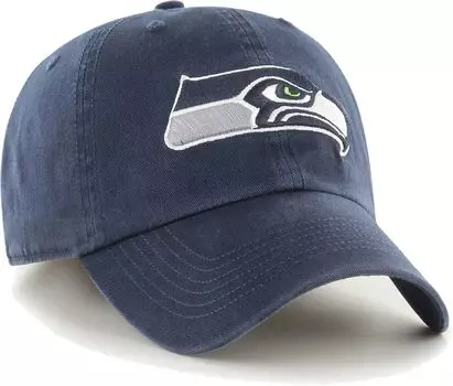 Мужская темно-синяя регулируемая шляпа с логотипом College Seattle Seahawks '47