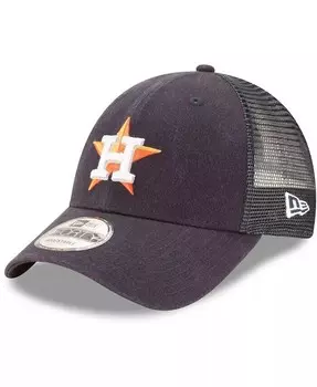 Мужская темно-синяя регулируемая шляпа Snapback Houston Astros Trucker 9FORTY New Era, синий