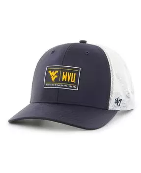 Мужская темно-синяя регулируемая шляпа West Virginia Mountaineers Bonita Brrr Hitch '47 Brand