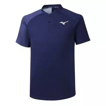 Мужская темно-синяя рубашка-поло Shadow Mizuno, синий