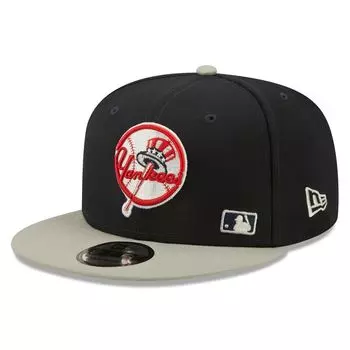 Мужская темно-синяя/серая кепка New Era New York Yankees Flawless 9FIFTY Snapback