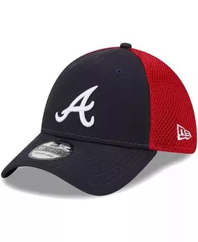 Мужская темно-синяя шляпа Atlanta Braves Team Neo 39THIRTY Flex Hat New Era, синий
