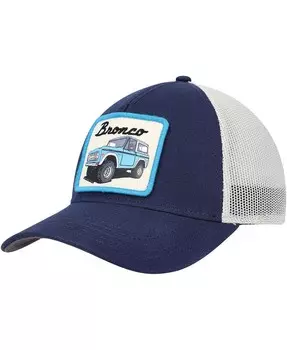 Мужская темно-синяя шляпа Bronco Valin Trucker Snapback American Needle