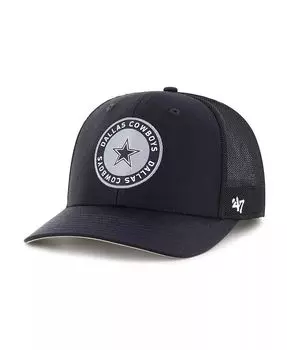 Мужская темно-синяя шляпа Dallas Cowboys Trophy Flex Hat '47 Brand, синий