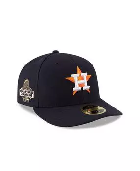 Мужская темно-синяя шляпа Houston Astros World Series Champions 2022 с боковой нашивкой, низкопрофильная шляпа 59FIFTY приталенного кроя New Era