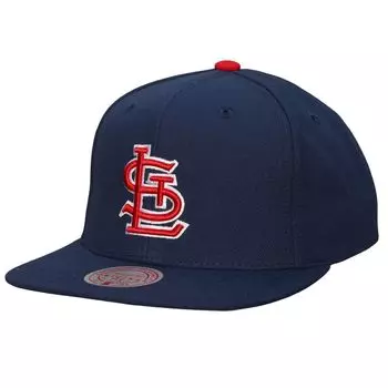 Мужская темно-синяя шляпа Mitchell & Ness St. Louis Cardinals Cooperstown Collection Evergreen Snapback