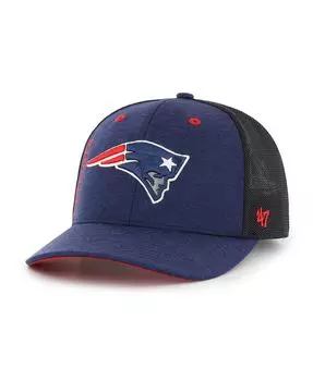 Мужская темно-синяя шляпа New England Patriots Pixelation Trophy Flex Hat '47 Brand