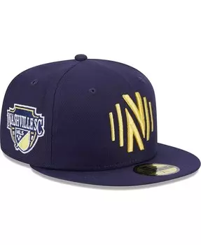 Мужская темно-синяя шляпа с нашивкой Sc 59Fifty Nashville New Era