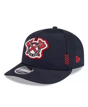 Мужская темно-синяя шляпа Snapback Atlanta Braves 2024 Clubhouse Low Profile 59FIFTY New Era, синий
