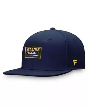 Мужская темно-синяя шляпа St. Louis Blues Authentic Pro Prime Snapback Fanatics, синий