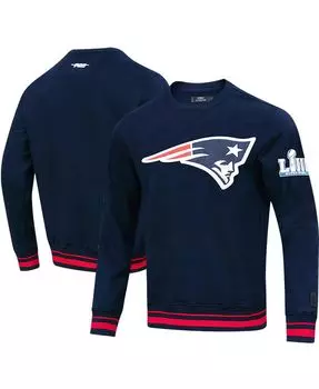 Мужская темно-синяя толстовка new england patriots mash up pullover Pro Standard, синий